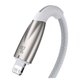 USB кабель Baseus Glimmer, USB тип-C, Lightning, 100 см, 20 Вт, белый, #CADH000002 Превью 3
