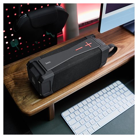 Портативная беспроводная колонка Hoco HC6, черная, bluetooth 5.0, 10W*2, #6931474749055 Превью 2