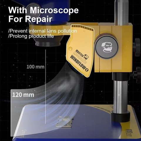 Витяжка диму Mechanic WindFlow S, для мікроскопа, 5V, 2A, Type-C Прев'ю 1