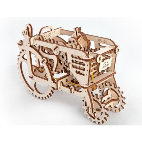 Mechanical 3D Puzzle UGEARS Tractor Preview 4