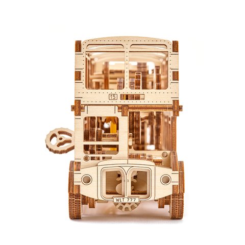 Mechanical 3D Puzzle Wooden.City London Bus Preview 4