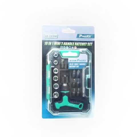 Destornillador de trinquete con mango en T con juego de puntas Pro'sKit SD-2320M Vista previa  3