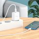 Mains Charger Hoco C104A, (20 W, Power Delivery (PD), white, with cable USB type C to USB type C, 1 output) #6931474782915 Preview 2