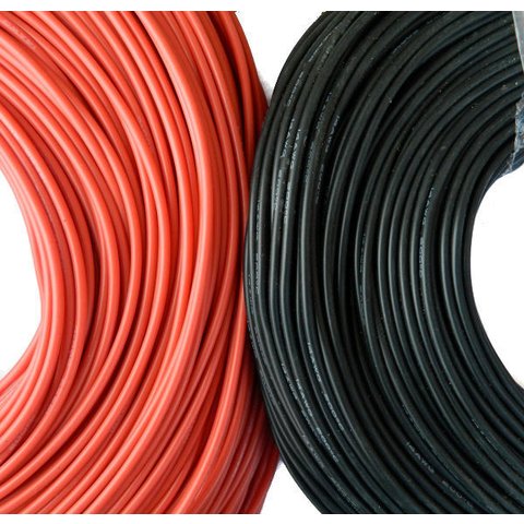 Alambre con aislamiento de silicona 26AWG, 0,16 мм², 1 m, rojo, UL3135 Vista previa  1