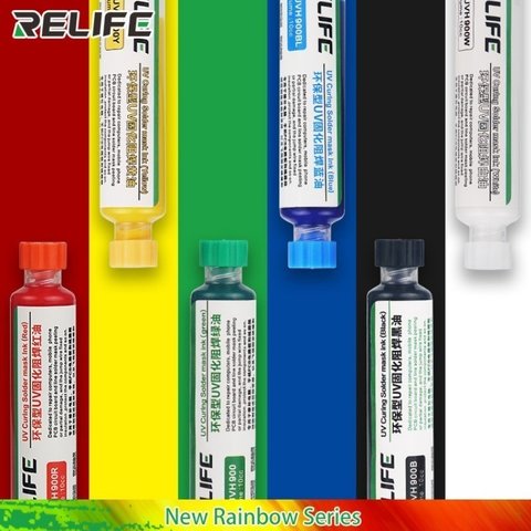 Soldering Mask RELIFE RL-UVH900Y , (yellow, 10 ml, UV) Preview 2