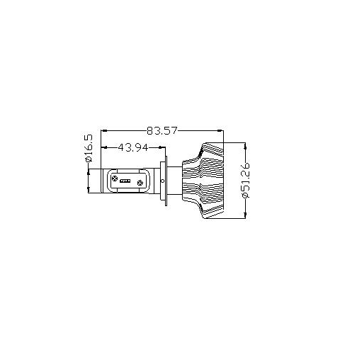 Car LED Headlamp Kit UP-7HL-H7W-4000Lm (H7, 4000 lm, cold white) Preview 4