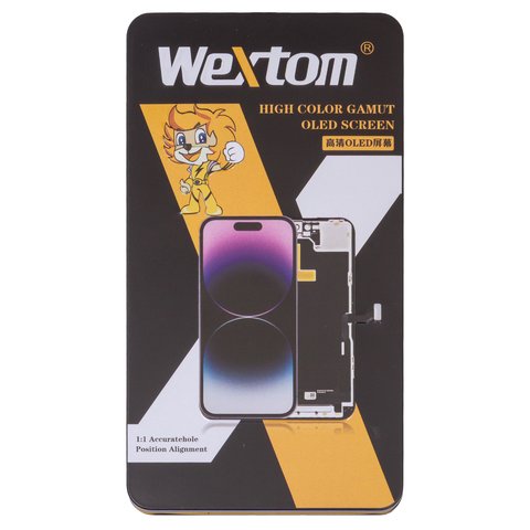 LCD Wextom compatible with iPhone 15 Pro, (black, with frame, HC, without error, (OLED) soft, Diagnosable, 120Hz) Preview 2
