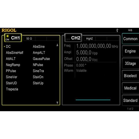 Generador de funciones arbitrarias RIGOL DG4062 Vista previa  4