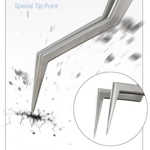 Pinzas para smd Mechanic Aax-17, encorvado, 120 mm Vista previa  2