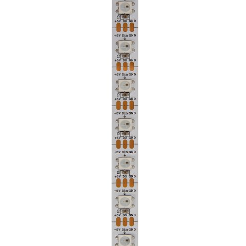 Світлодіодна стрічка SMD5050, WS2812B (біла, з управлінням, IP20, 5 В, 60 діодів/м, 5 м) Прев'ю 1