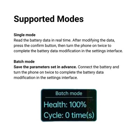 JC ID Q1 Battery Health Quick Repair для iPhone 11 / 12 / 13 / 14 / 15 серій Прев'ю 5