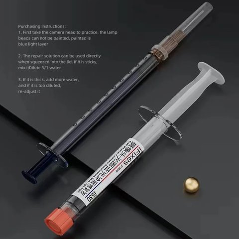Рідина iFixes iS30, для відновлення демпфера лінзи камери від подряпин, 1,5 мл Прев'ю 1