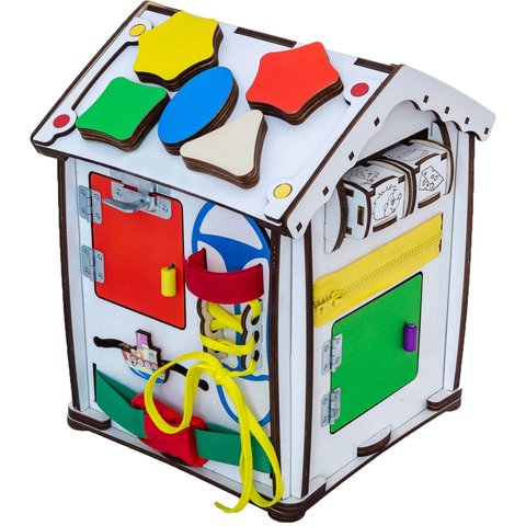 Бізіборд GoodPlay Будиночок для розвитку з підсвічуванням (24×24×30) Прев'ю 4