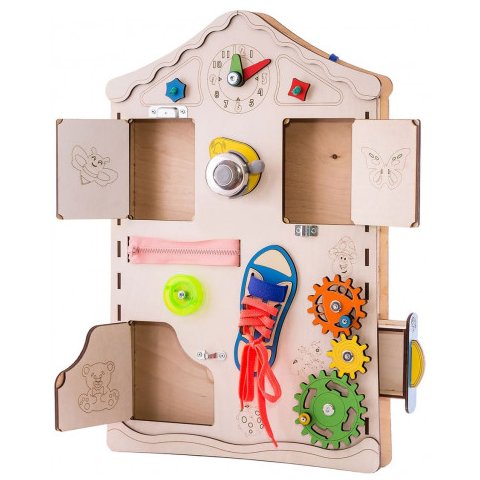 Бізіборд GoodPlay Дошка-будиночок для розвитку Прев'ю 1