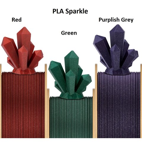 Филамент для 3D-принтера ELEGOO PLA Sparkle Green, 1 кг Превью 2