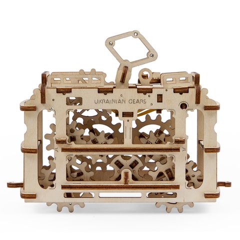 Mechanical 3D Puzzle UGEARS Tram Preview 2