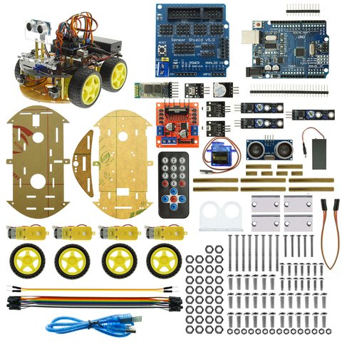 Конструктор Arduino Умная машинка с Bluetooth-управлением + руководство пользователя Превью 5